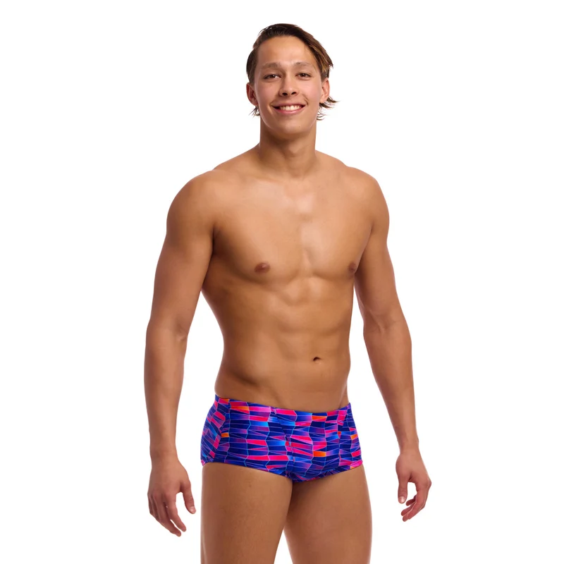 Funky Trunks Herren Classic Trunk Warped Waves