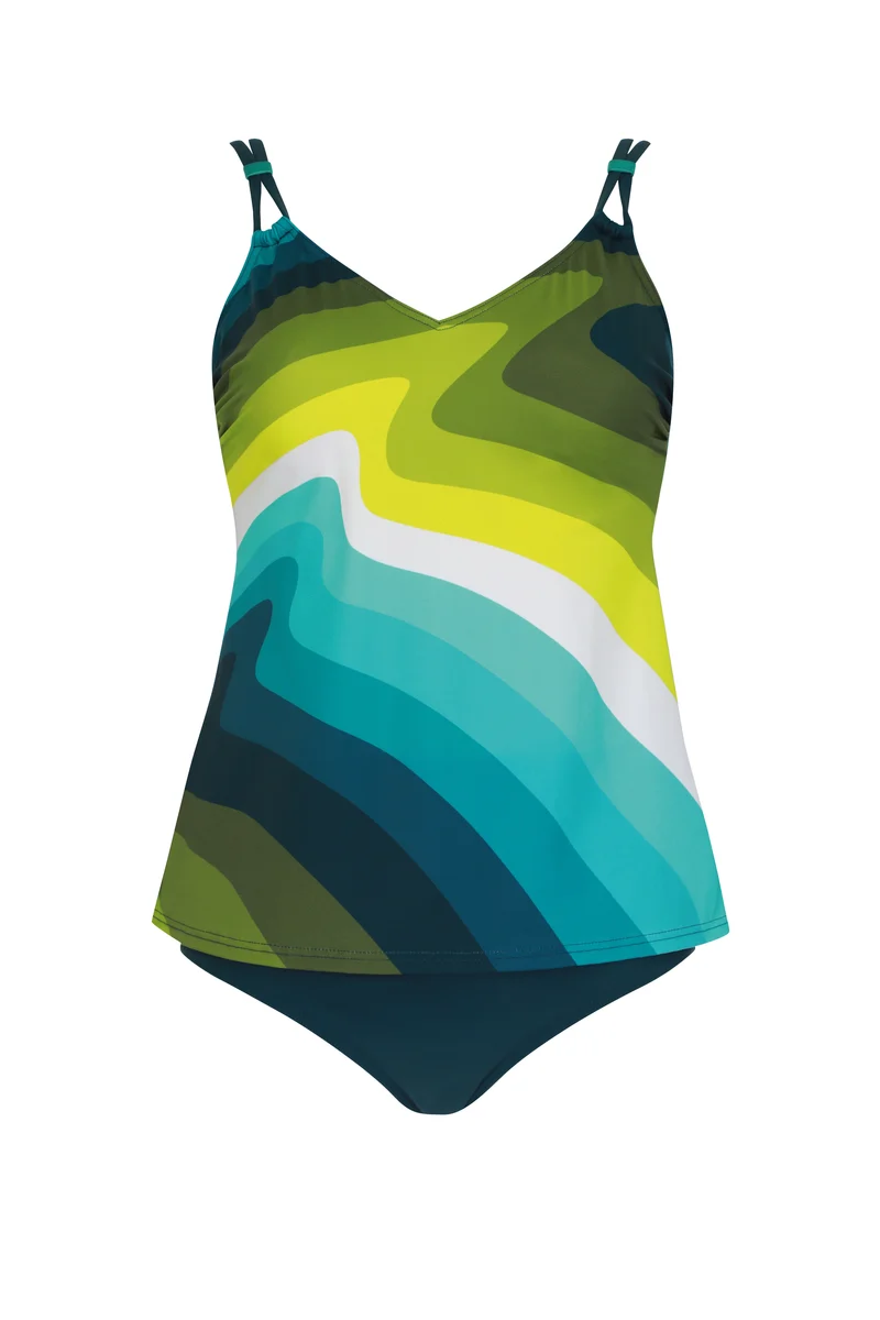 Colorblocking Reef Tankini Set