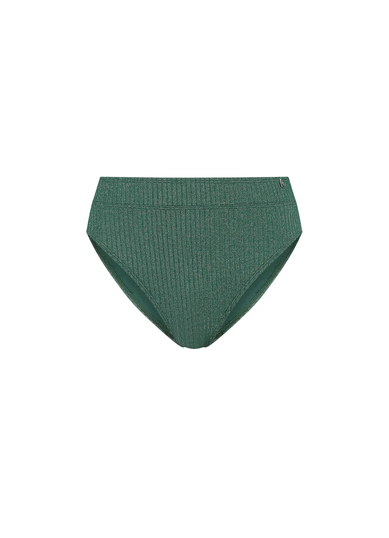 Green Glitter high waist bikinibroekje