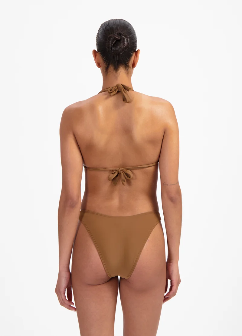 Copper high leg bikinibroekje
