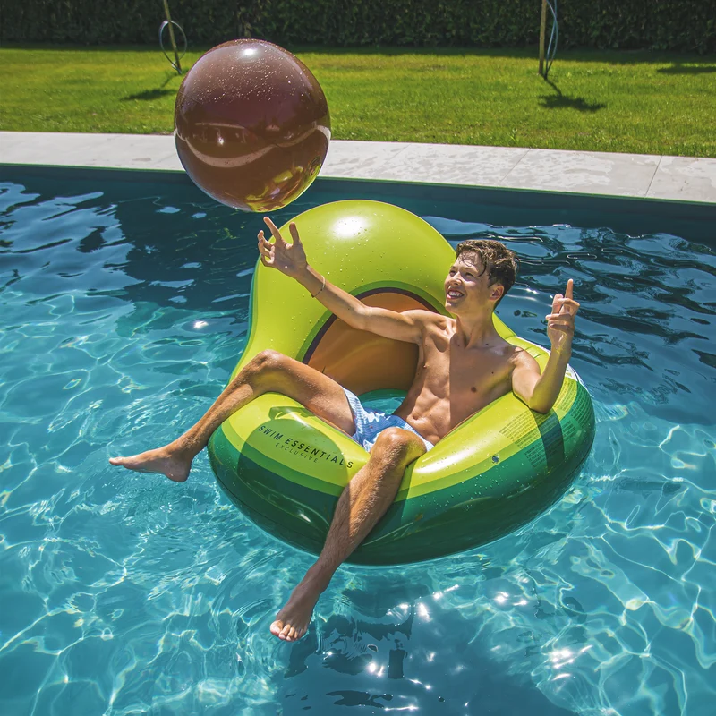 Pool Float - Green - Tropical Bliss Avocado - incl. Beachball
