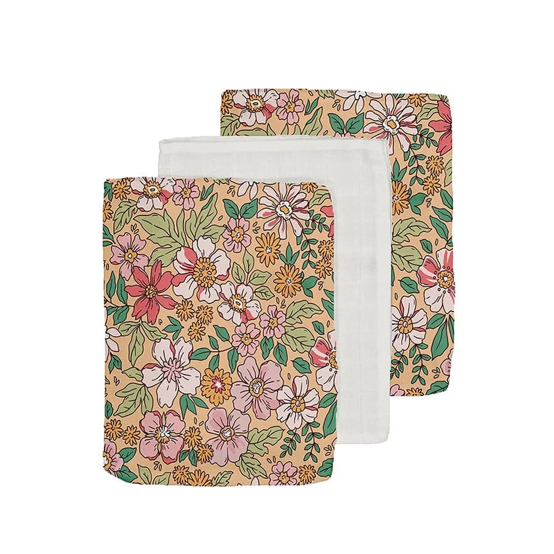 Hydrophilic Washcloths - Multicolor - Blossom - 20 x 15 cm