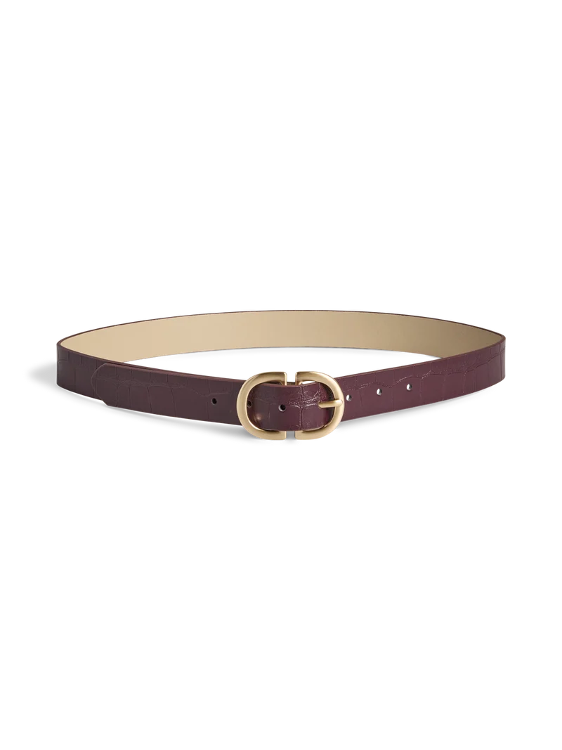 PCJUVA CROCO JEANS BELT NOOS