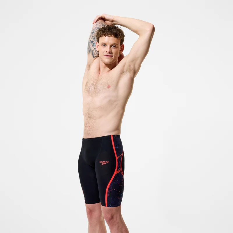 Men's Fastskin LZR Pure Intent 2.0 Printed High Waist Jammer Black/Red