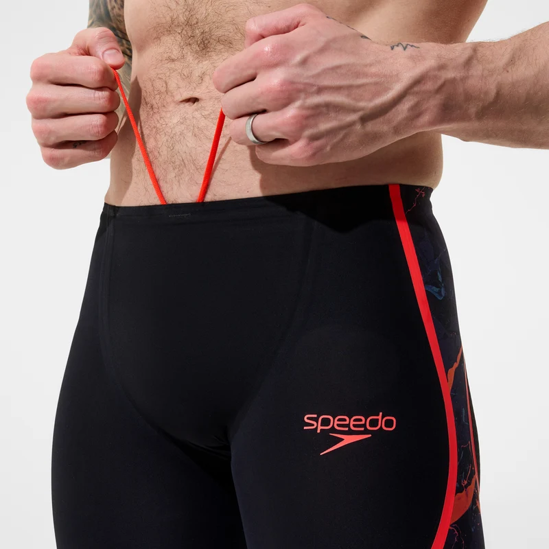 Men's Fastskin LZR Pure Intent 2.0 Printed High Waist Jammer Black/Red