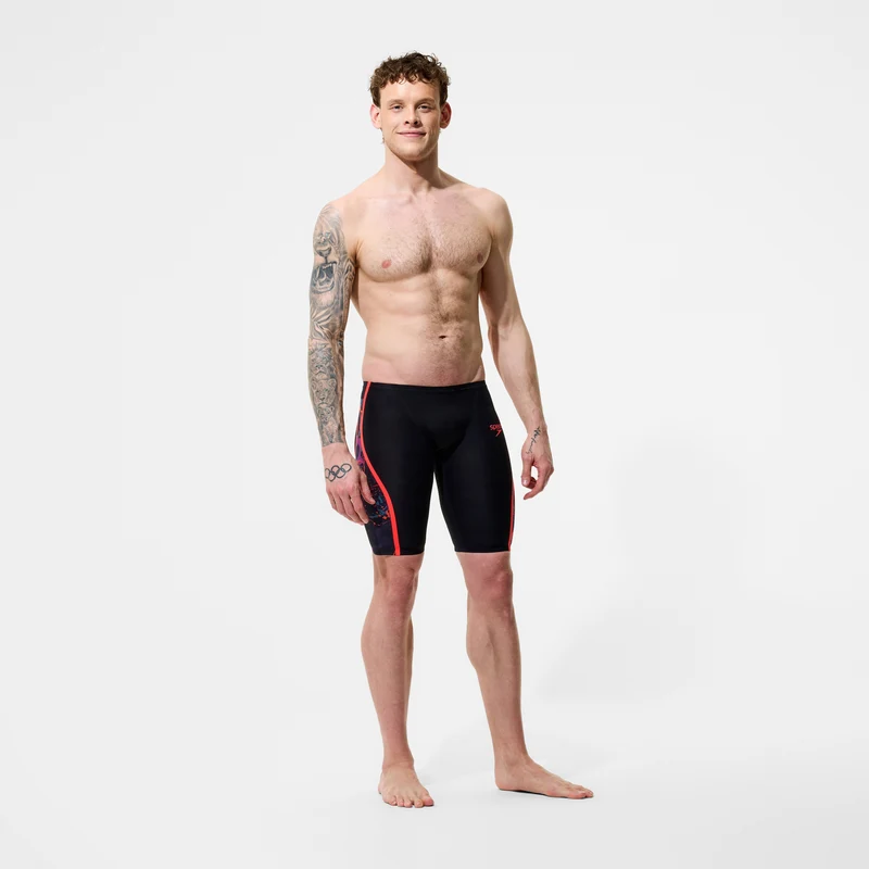 Men's Fastskin LZR Pure Intent 2.0 Printed Jammer Black/Red