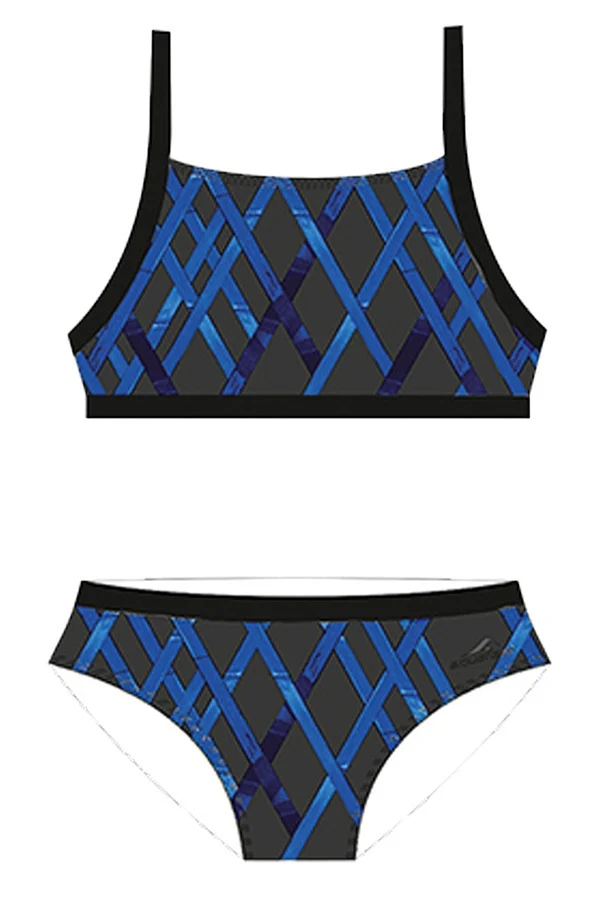 Aquafeel Damen Sport-Bikini Doublestrap Back Bambus