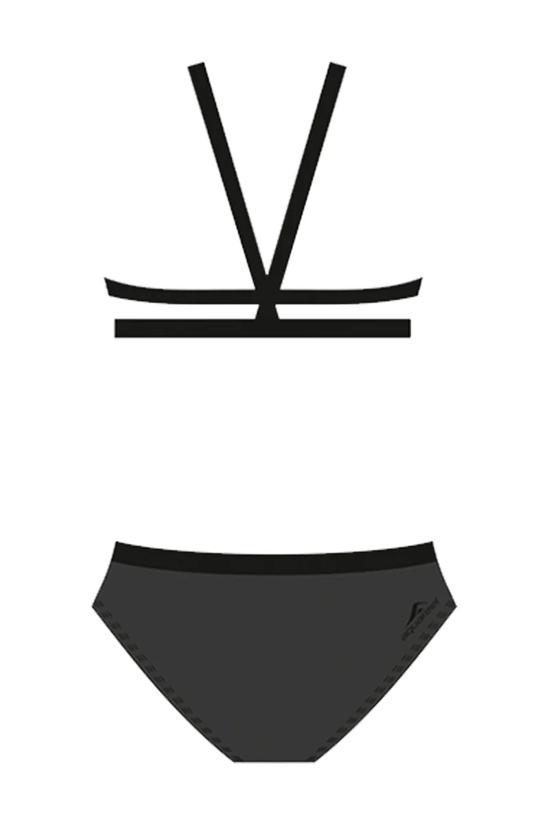 Aquafeel Damen Sport-Bikini Doublestrap Back Bambus