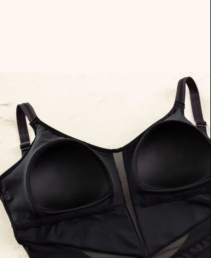 Afslankend Zwart Badpak - Corrigerend Shaping Dames | Maat M
