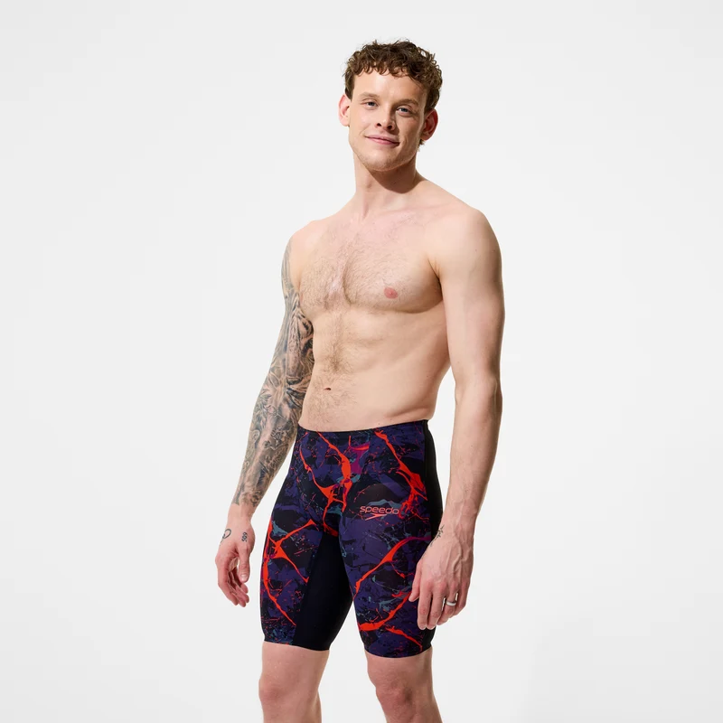 Men's Fastskin LZR Pure Valor 2.0 Printed High Waist Jammer Black/Red