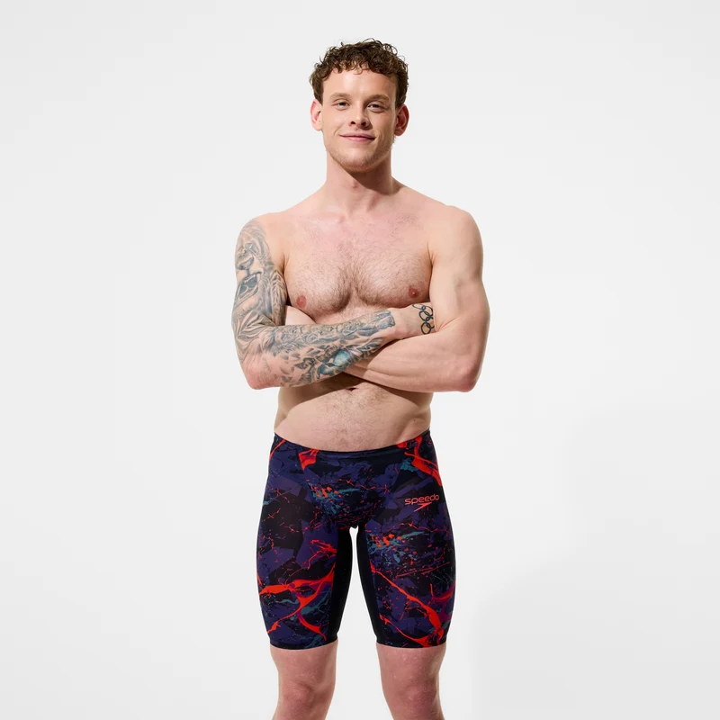 Men's Fastskin LZR Pure Valor 2.0 Printed Jammer Black/Red