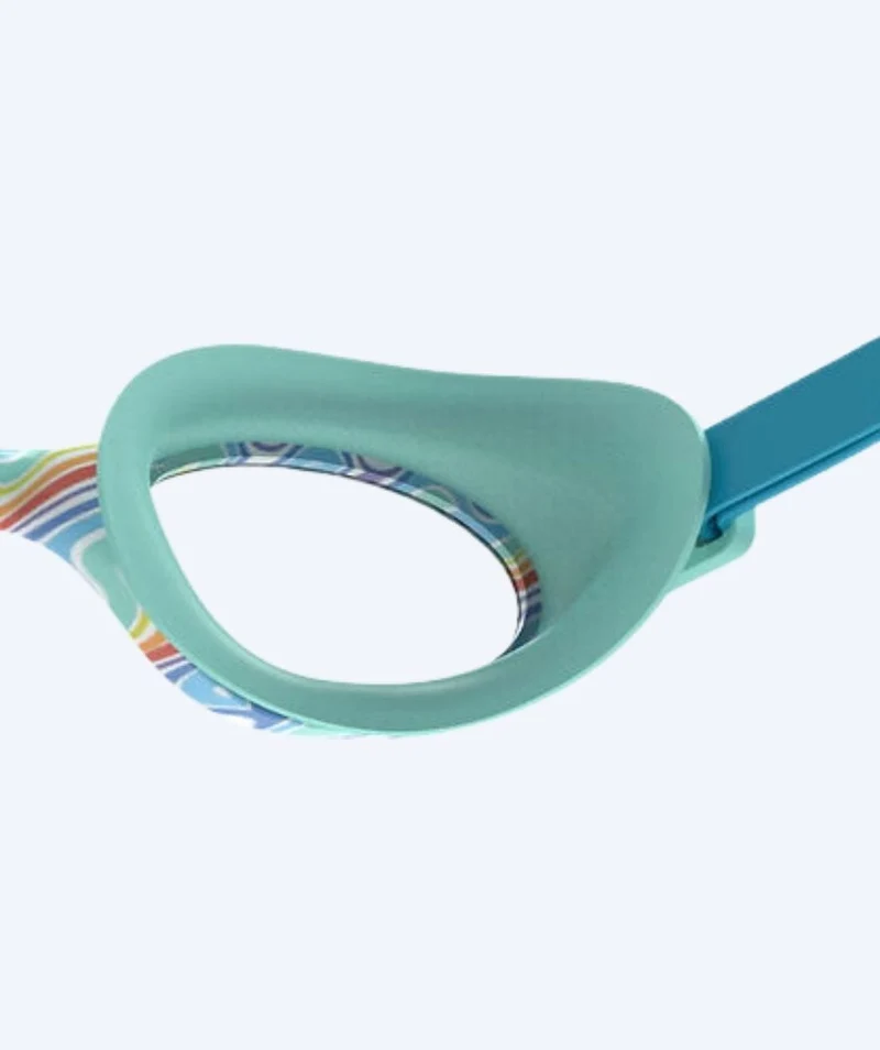 Speedo Schwimmbrille für Kinder (6-16) - Futura Hydrospex - Türkis/Klar (Printed)