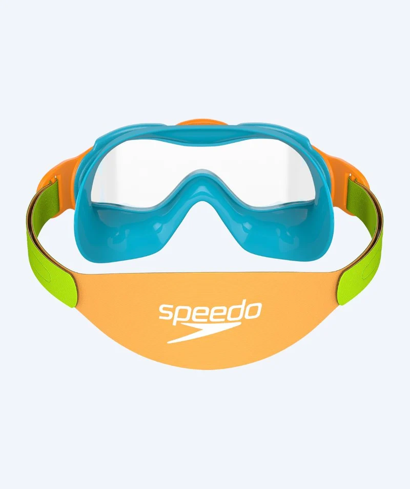 Speedo Schwimmbrille für Kinder (1-3) - Sea Squad Mask - Hellblau/Hellgrün