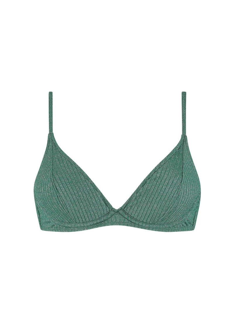 Green Glitter BH-fit bikinitop