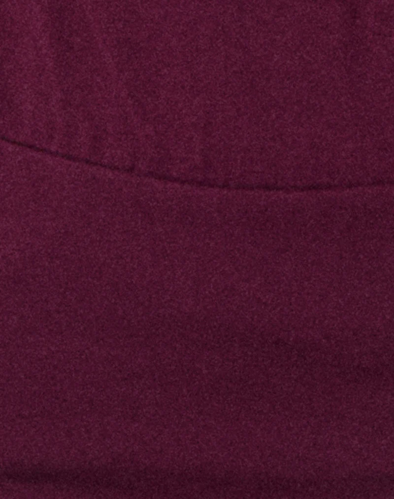 Krystle-Top mit großem Schlüssellochausschnitt in Deep Purple