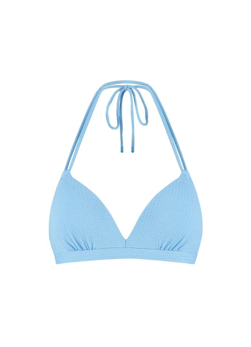 Alaskan Blue halter bikinitop met beugel