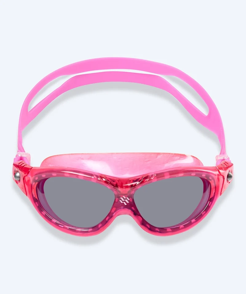 Watery Schwimmbrille für Kinder - Mantis 2.0 - Rosa (Smoke Scheiben)