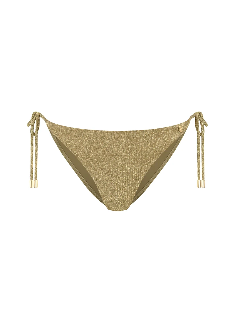 Gold Glitter strik bikinibroekje