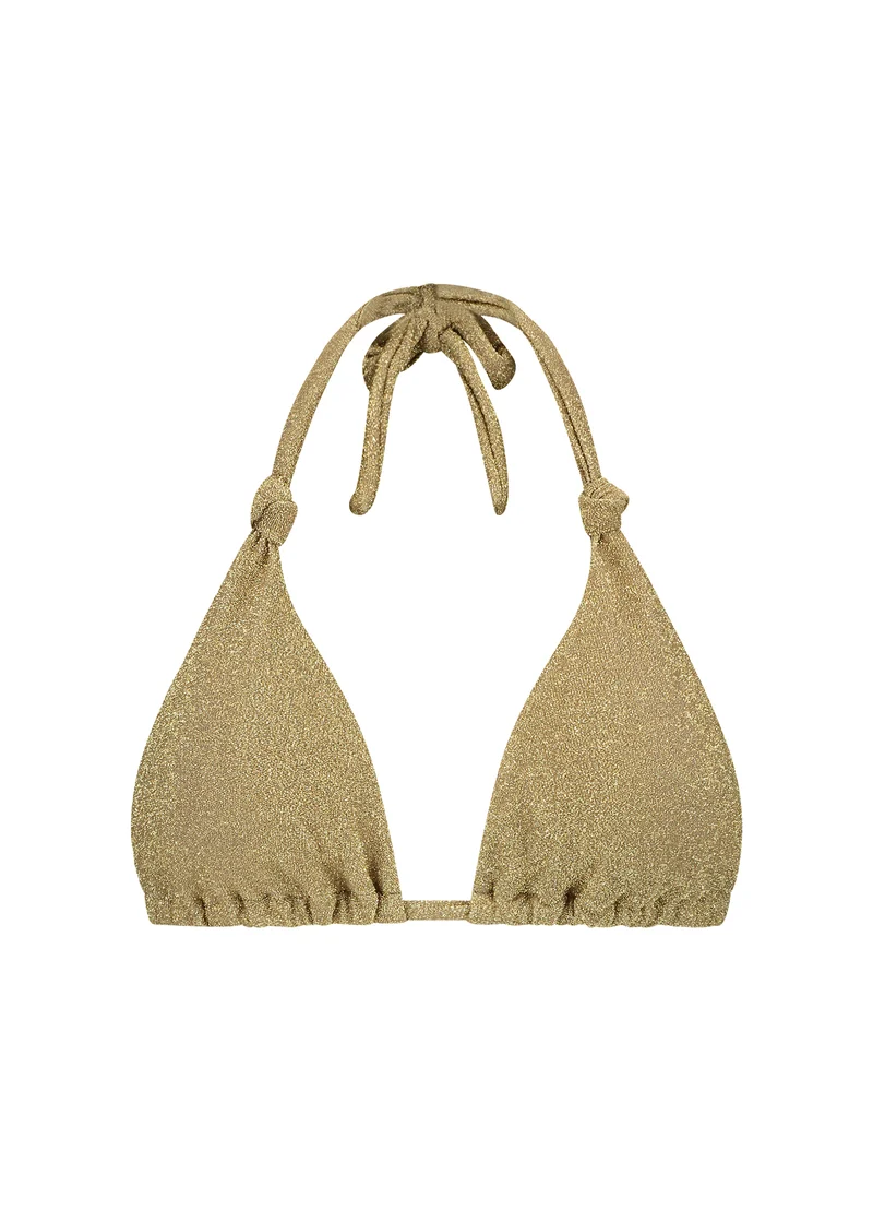 Gold Glitter triangel bikinitop