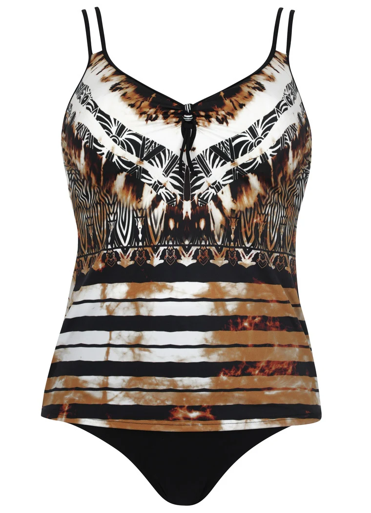 Savanna Stripe Tankini Set