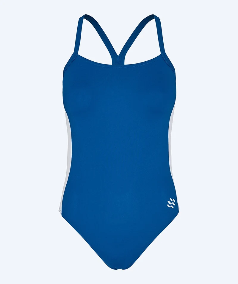 Watery Badeanzug für Damen - Sidestroke Solid - Dunkelblau