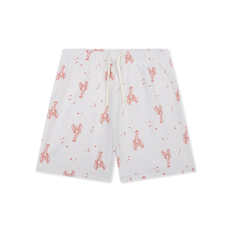 Swim Boxer - Beige/Red - Little Lobster