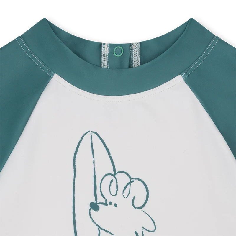 Swimming T-Shirt Short Sleeves - Green - Surfer