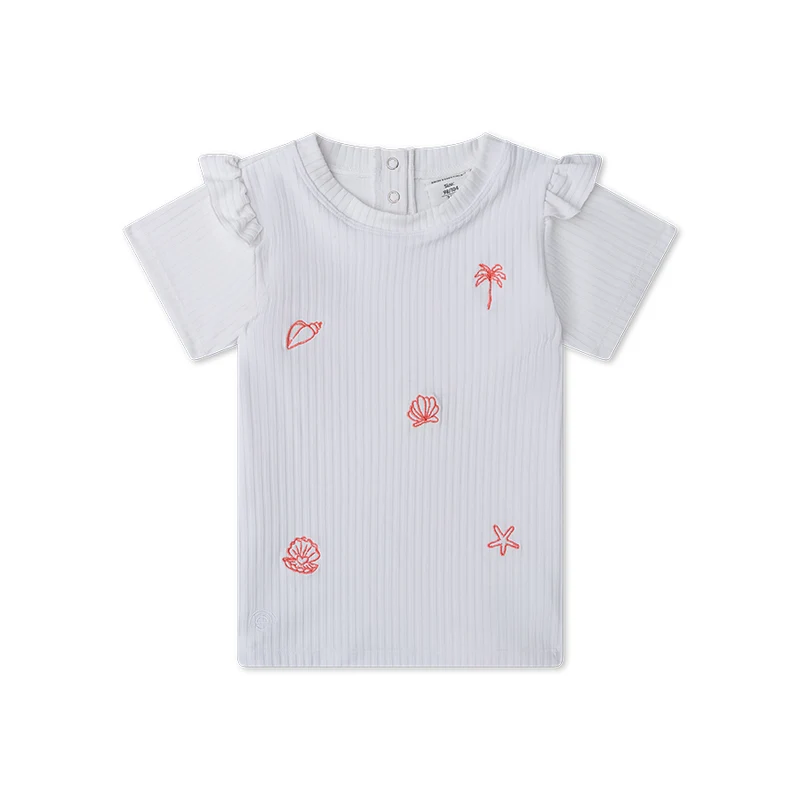 Swimming T-Shirt Short Sleeves - White - White Pearl
