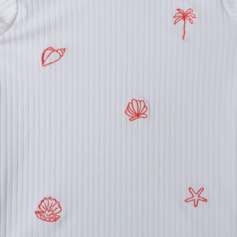 Swimming T-Shirt Short Sleeves - White - White Pearl
