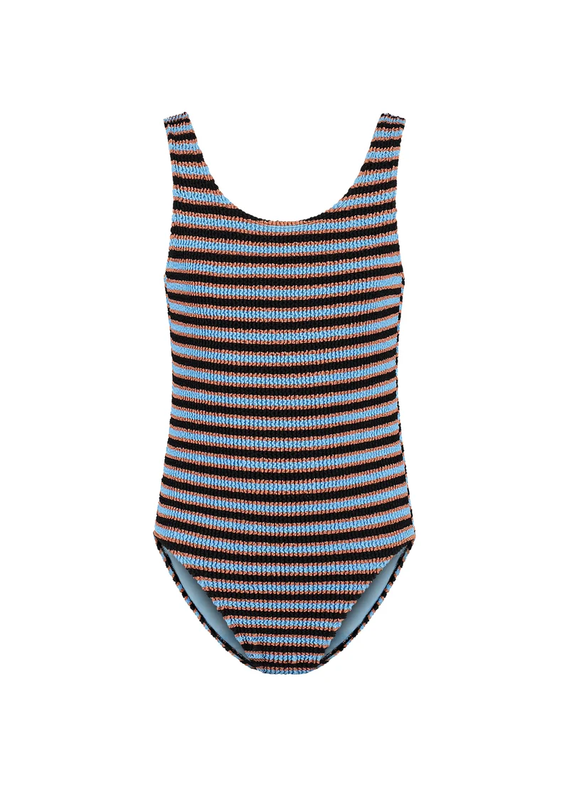 Kids Blue Ribbed Stripe badpak