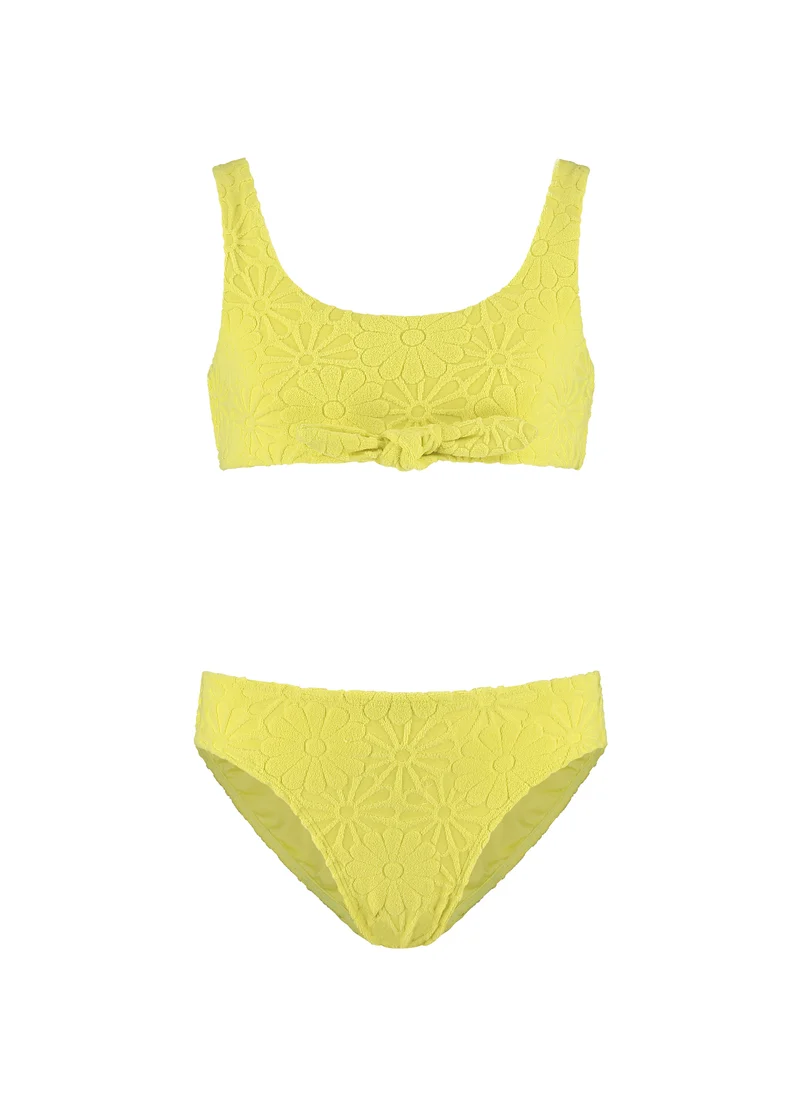Kids Pistache Flowers sporty bikiniset