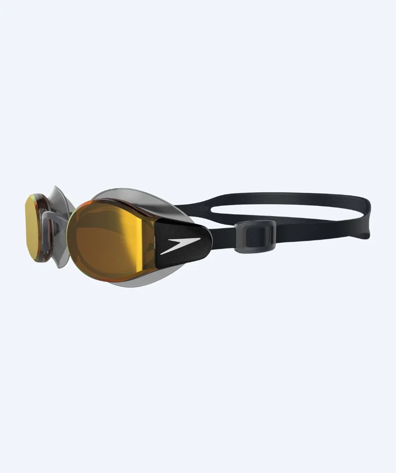 Speedo Schwimmbrille für Freizeitschwimmer - Mariner Pro Mirror - Schwarz/Gold