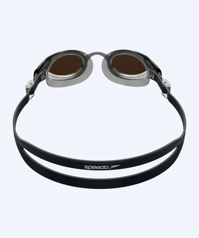 Speedo Schwimmbrille für Freizeitschwimmer - Mariner Pro Mirror - Schwarz/Gold