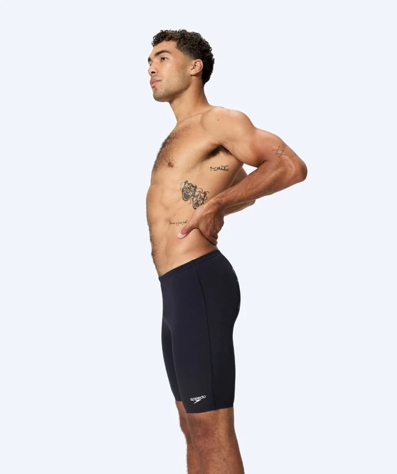 Speedo lange Badehose für Herren - Endurance Logo - Schwarz