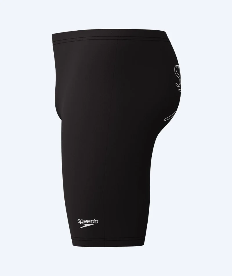 Speedo lange Badehose für Herren - Endurance Logo - Schwarz