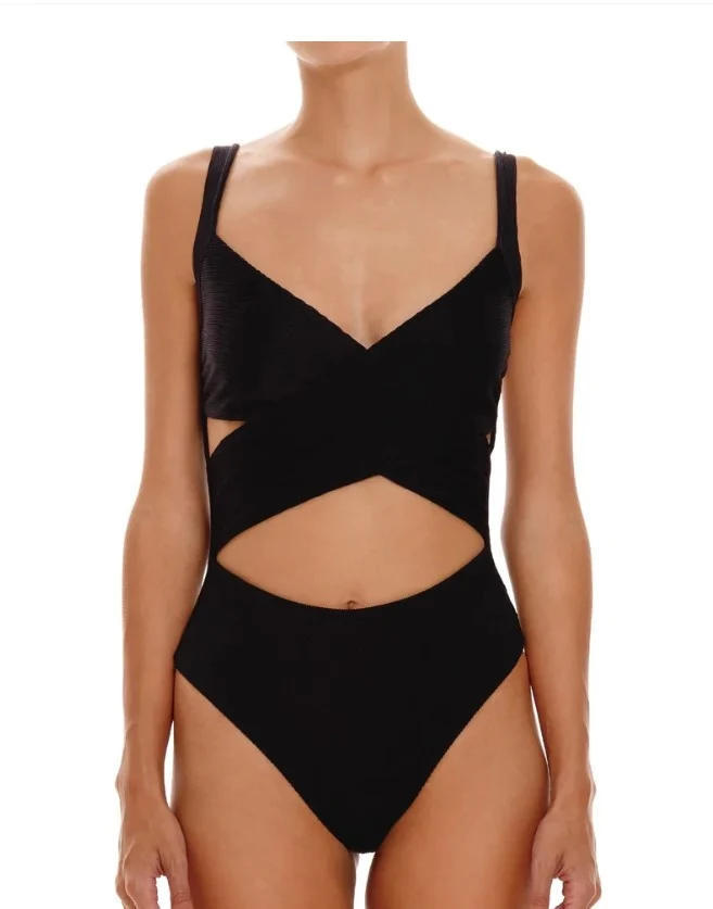 Zwarte Monokini Azuri Boamar | Cut-Out Designer Badpak Dames