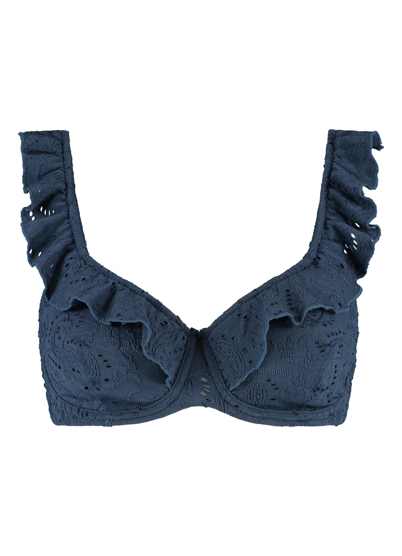 Nightsky Embroidery full cup bikinitop