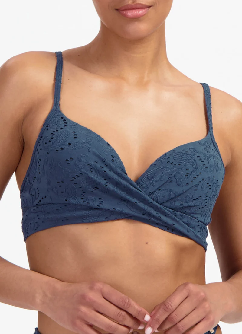 Nightsky Embroidery twist bikinitop