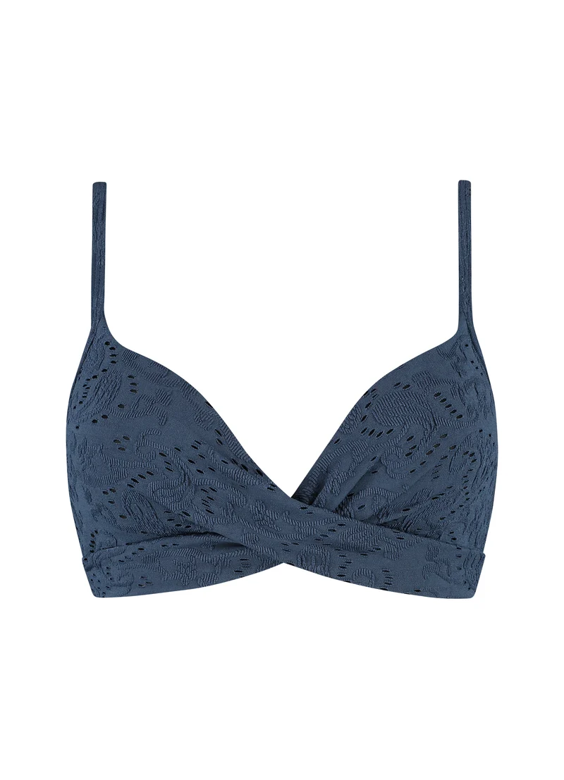 Nightsky Embroidery twist bikinitop