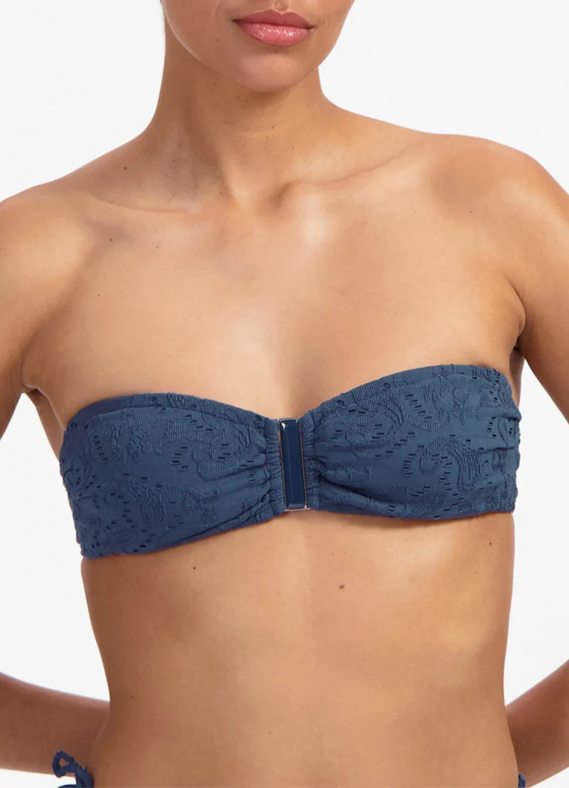 Nightsky Embroidery bandeau bikinitop