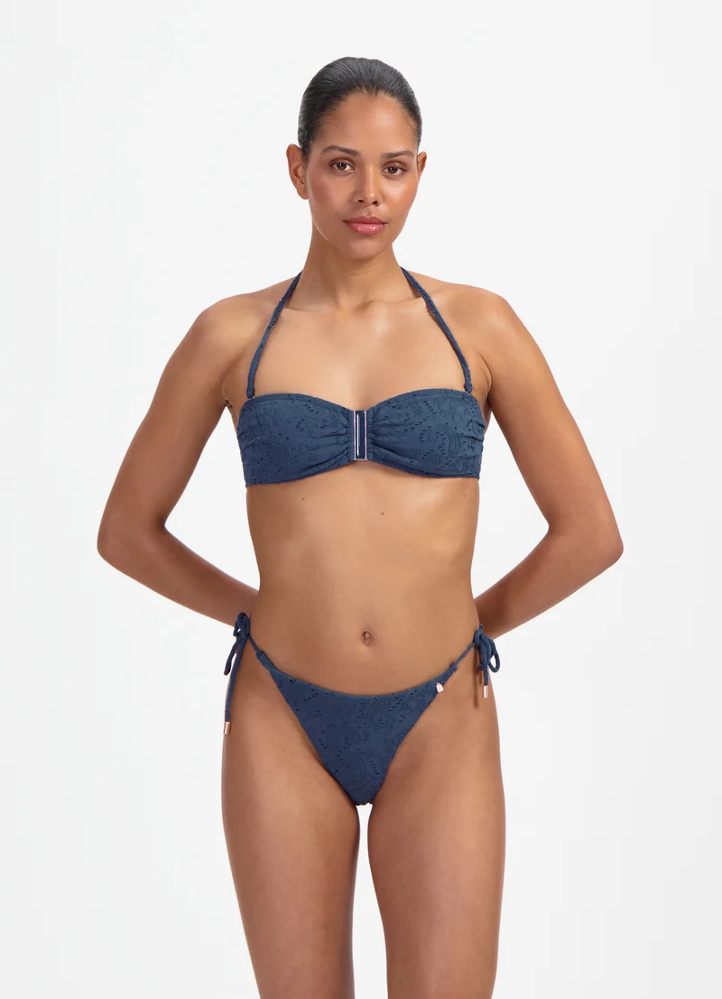 Nightsky Embroidery bandeau bikinitop
