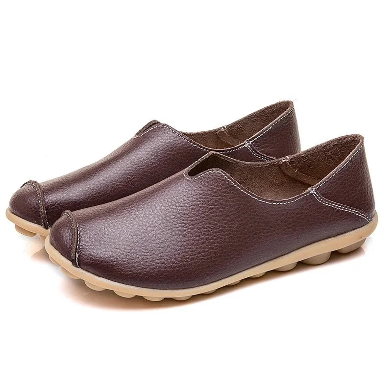 Bunte Lederslipper für Damen – Weiche Slipper aus echtem Leder