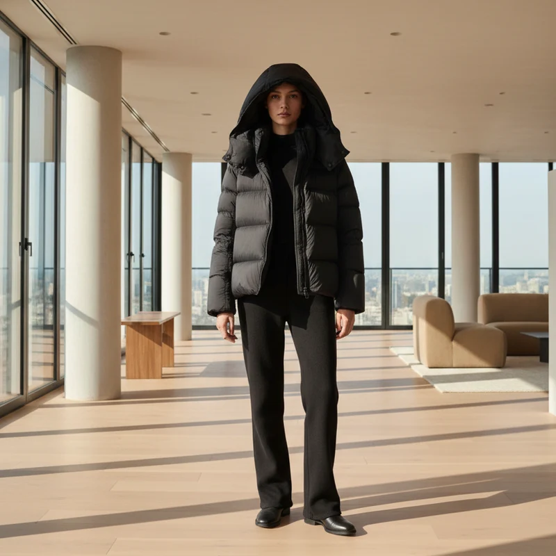 Damen-Parkas aus Baumwolle mit Wattierung – Stilvoller koreanischer Wintermantel für optimale Wärme