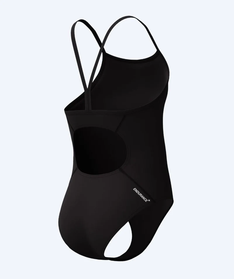 Speedo Badeanzug für Mädchen - Endurance Logo Thinstrap - Schwarz