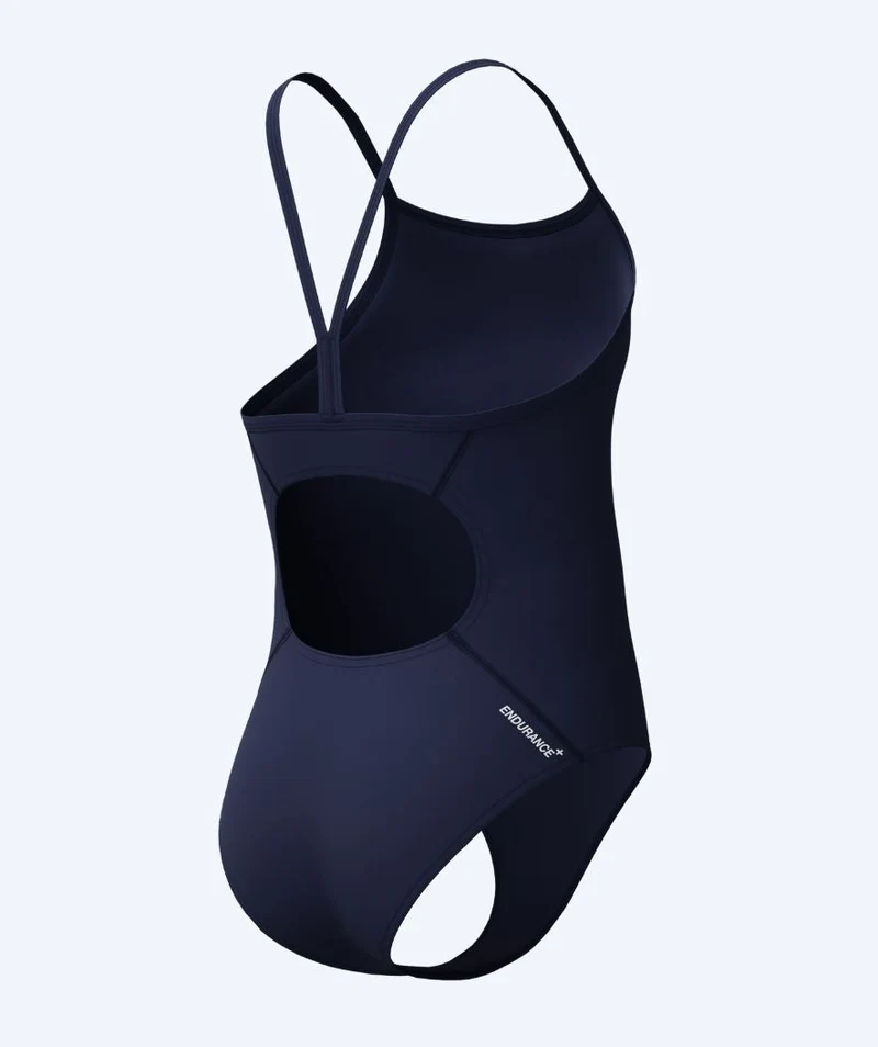 Speedo Badeanzug für Mädchen - Endurance Logo Thinstrap - Dunkelblau