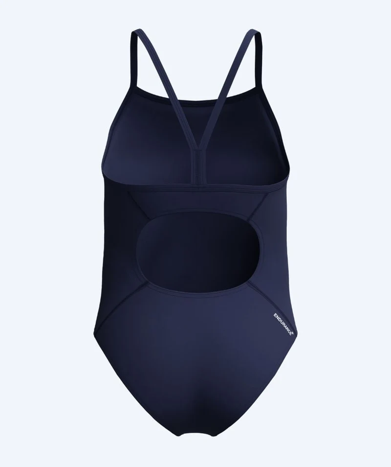 Speedo Badeanzug für Mädchen - Endurance Logo Thinstrap - Dunkelblau
