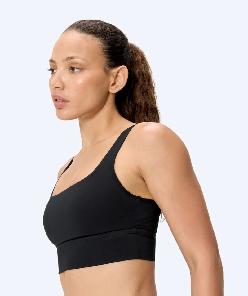 Speedo Bikini Oberteil für Damen - Solid Square Neck - Schwarz