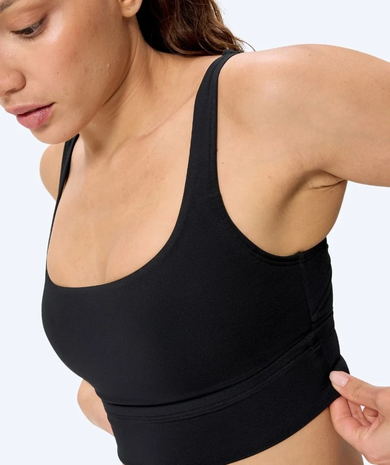 Speedo Bikini Oberteil für Damen - Solid Square Neck - Schwarz