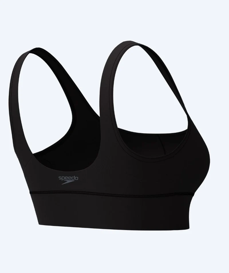 Speedo Bikini Oberteil für Damen - Solid Square Neck - Schwarz