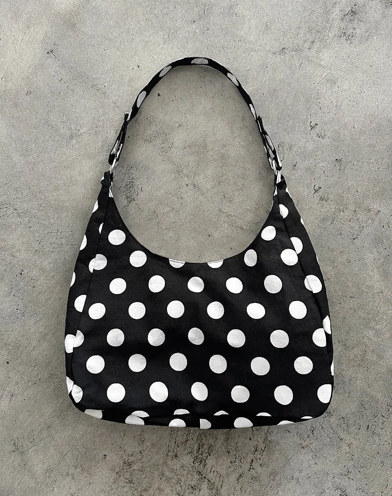 Aimi Tasche in Large Polka Schwarz
